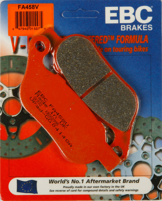 EBC Brakes FA458V V Series Brake Pads for Harley-Davidson Big Twin Cruisers