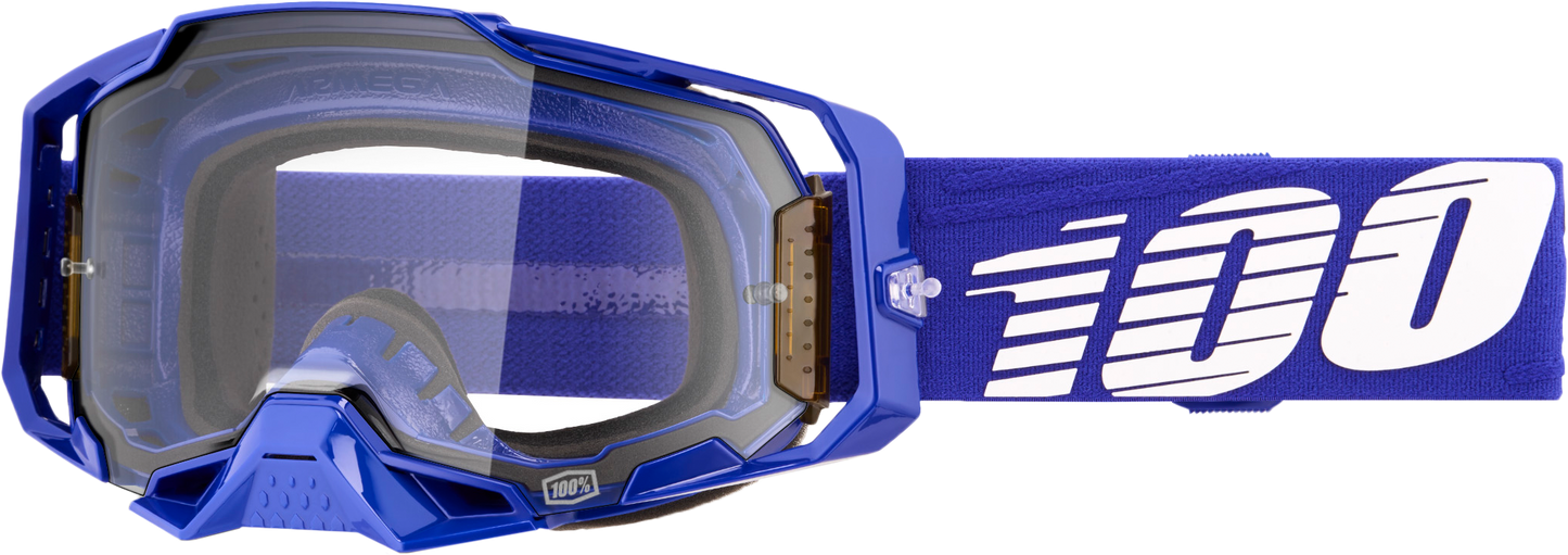 100 Percent Armega Goggle with Clear Lens – Offroad Impact-Resistant Eyewear
