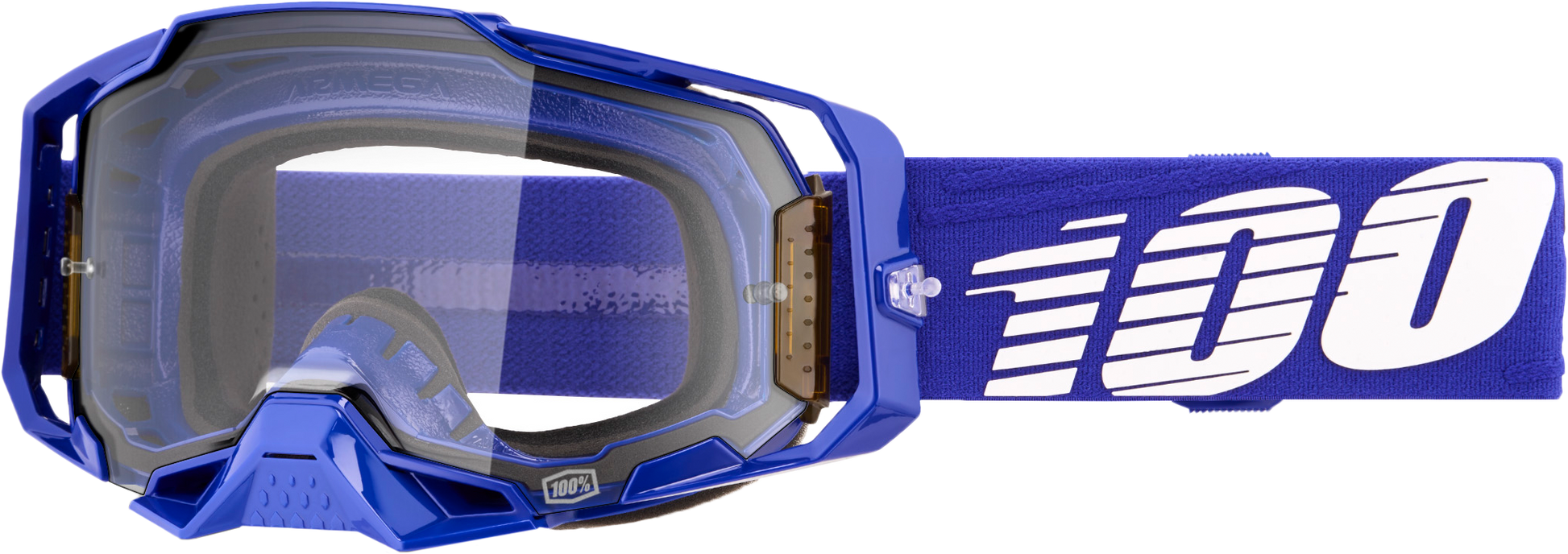 100 Percent Armega Goggle with Clear Lens – Offroad Impact-Resistant Eyewear