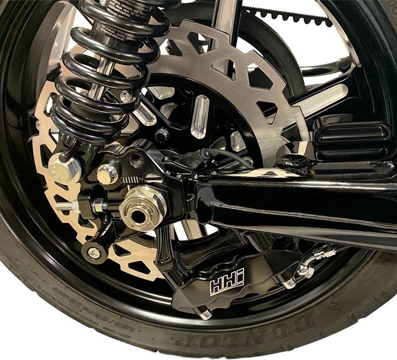 HAWG HALTERS INC Rear Axle Adjuster with Shock Relocator for ’09-’24 V-Twin Motorcycles