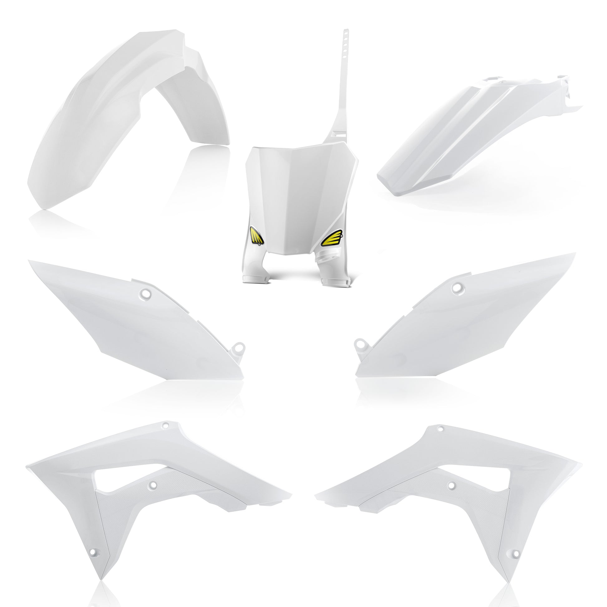 Cycra 1CYC-9420-42 5 Piece White Offroad Body Kit for ATV and Dirt Bikes