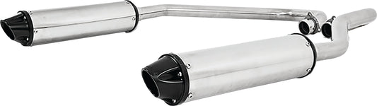MBRP Dual Slip-On Exhaust System with Performance Muffler for Polaris RZR 900 Series