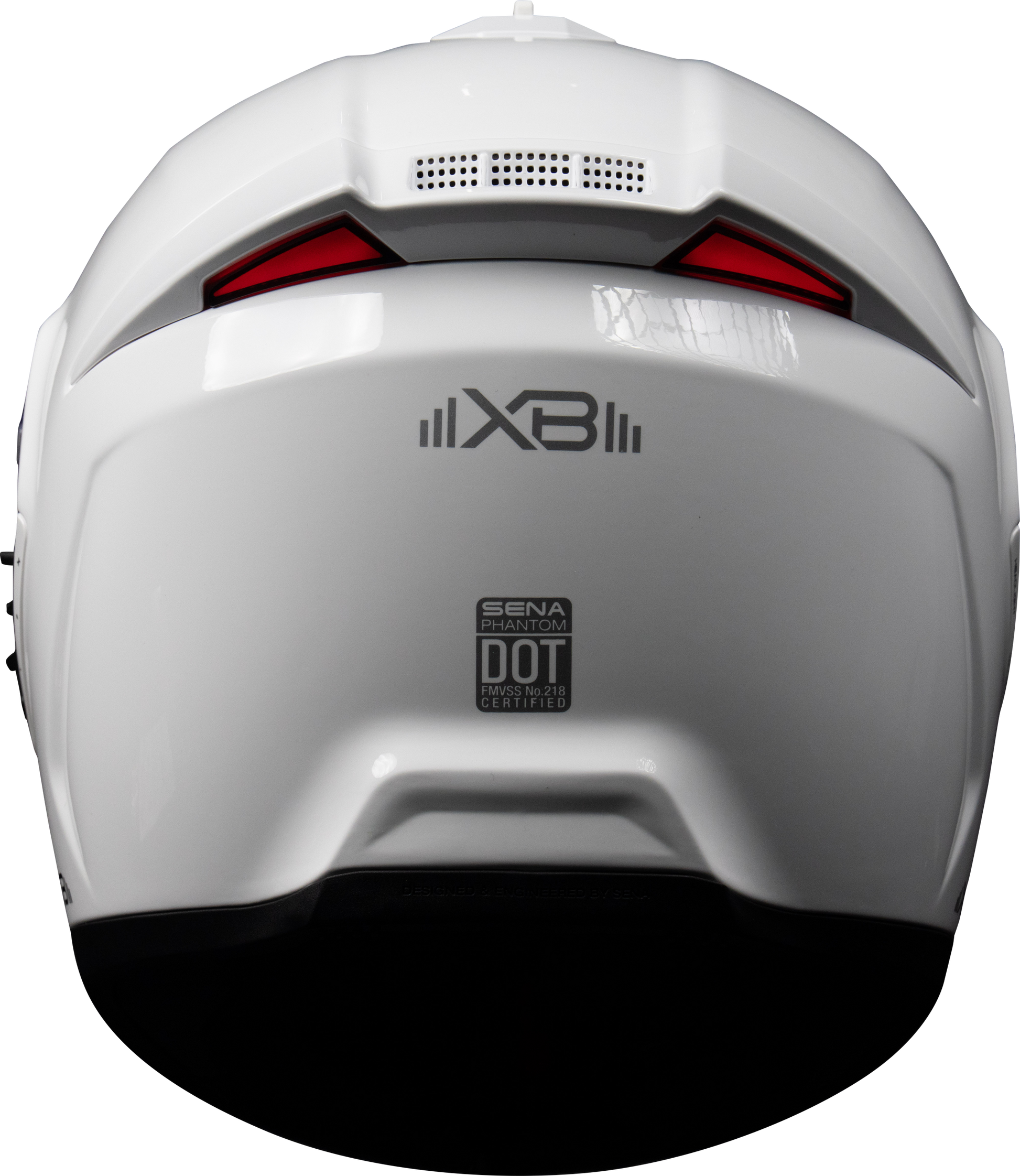 SENA Phantom XB Full-Face Street Helmet 2X-Large in White with Advanced Communication and Safety Features