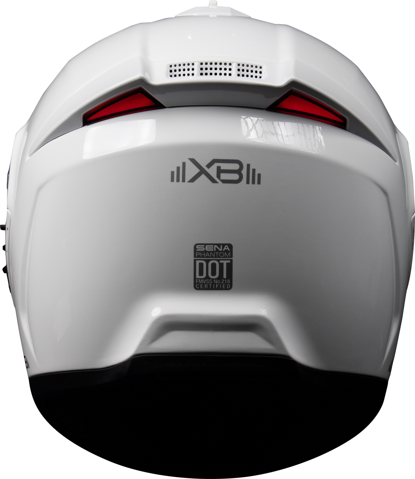 SENA Phantom XB Full-Face Helmet for Street Riding, Medium, White