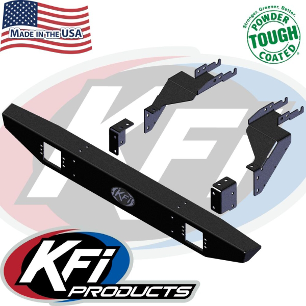 KFI Rear Bumper for Polaris General 1000 EPS - Durable Black Wrinkle Finish