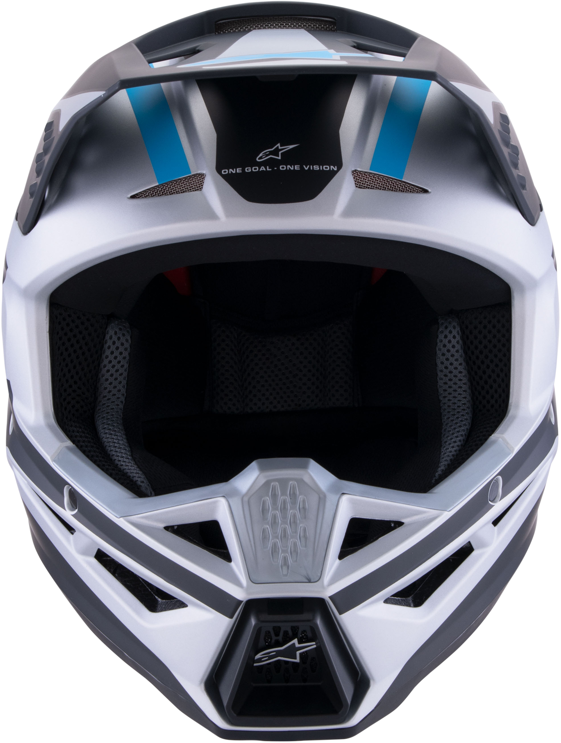 Alpinestars SM3 Off-Road Helmet 2X-Large Matte Silver/Blue/Black
