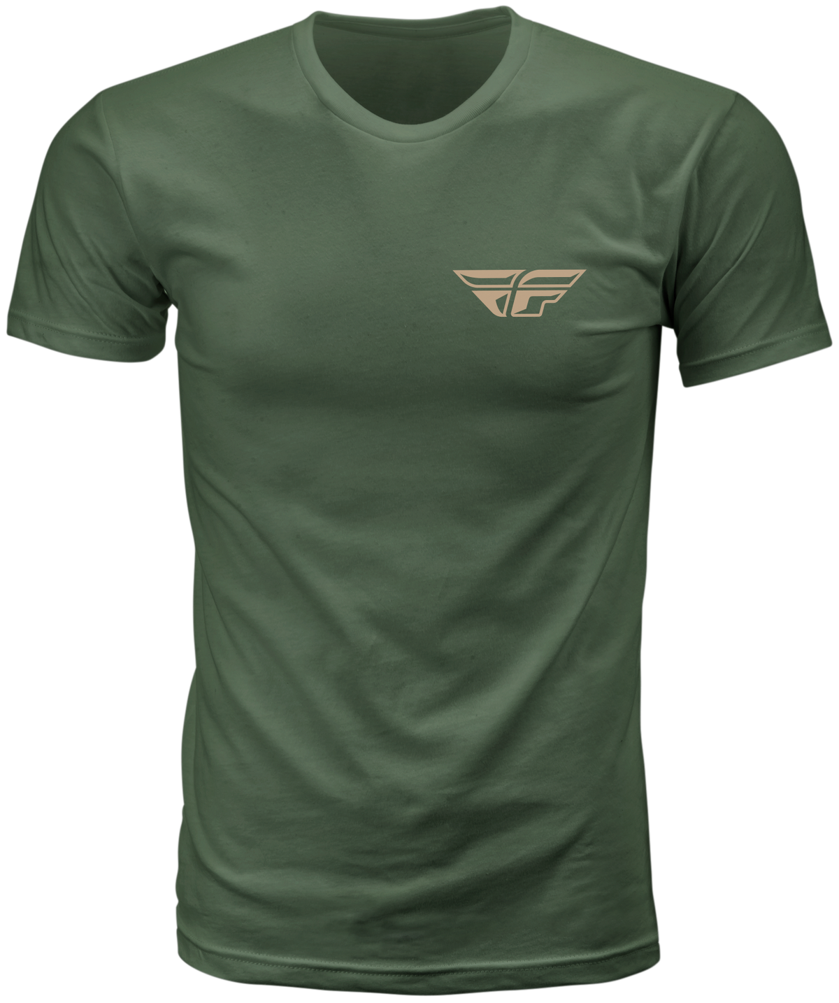Fly Racing Staple Tee Green Large - Comfortable Short Sleeve Shirt for Men