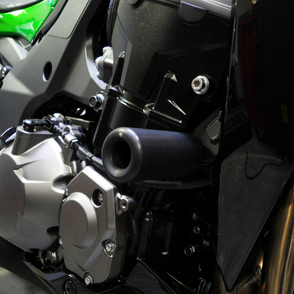SHOGUN 750-4839 Black Frame Sliders for Kawasaki Z1000 (2015-2016) – Street Body Guards with One-Year Replacement Program