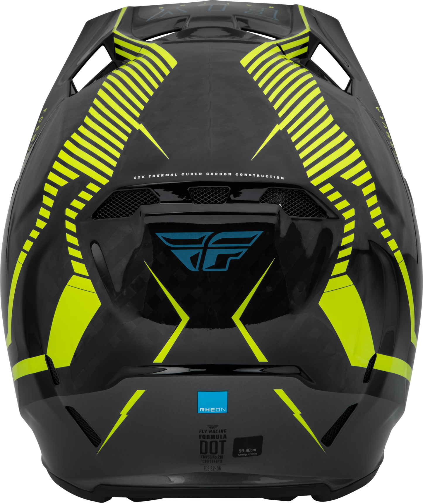 Fly Racing Formula Carbon Tracer Helmet X-Small Hi-Vis Yellow/Black
