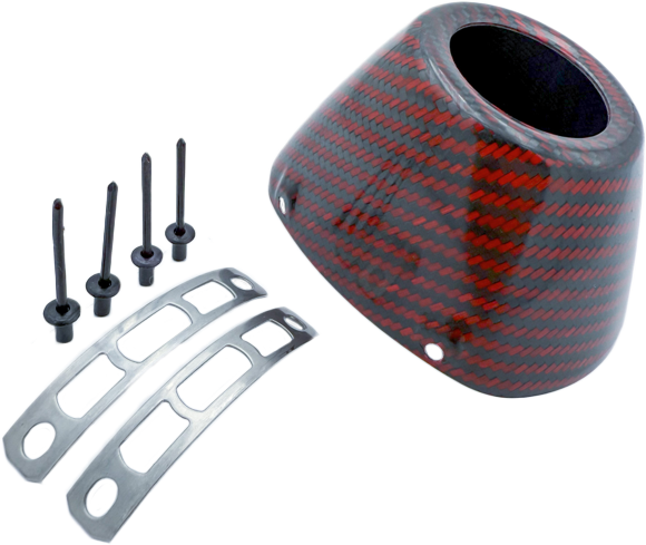 FMF Carbon Cap 4.1 New Style Red Carbon Offroad Exhaust End Cap