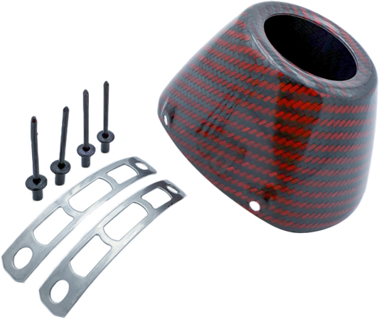 FMF Carbon Cap 4.1 New Style Red Carbon Offroad Exhaust End Cap