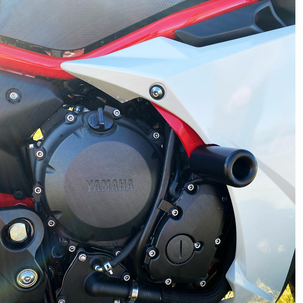 Shogun Motorsports Black Frame Sliders for Yamaha FZ6R (Part #750-6379)