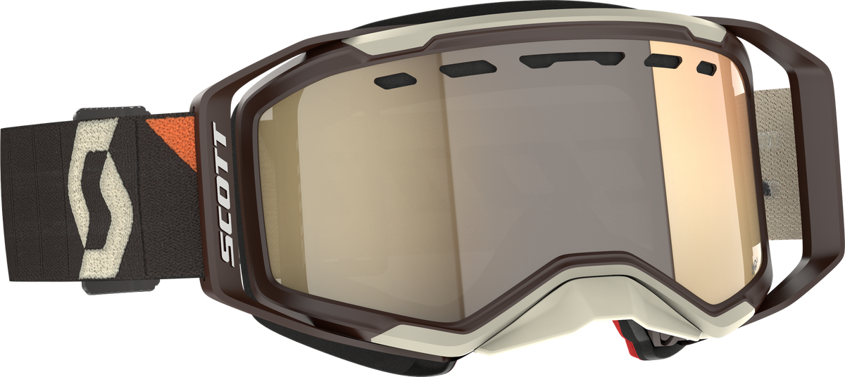SCOTT Prospect 2.0 SMB Snowmobile Goggles with Bronze Chrome Lens and NoFog Technology