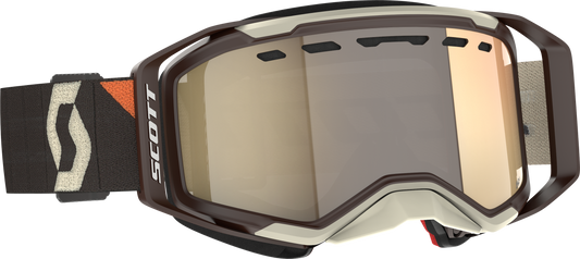 SCOTT Prospect 2.0 SMB Snowmobile Goggles with Bronze Chrome Lens and NoFog Technology