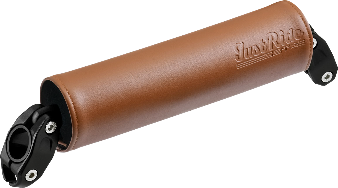ZETA Handlebar Bar Pad Set 200mm with 220mm Brace - Brown for Street Bikes