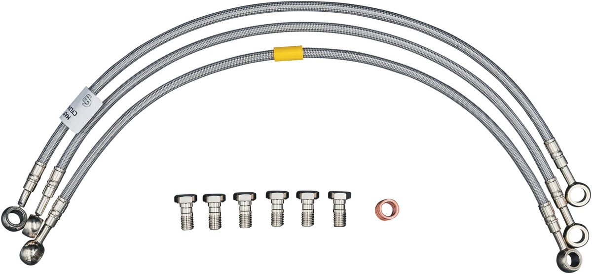 GBRAKES FK003D785-4 2 Line Front Brake Line Kit for Street Bikes