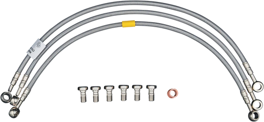 GBRAKES FK003D785-4 2 Line Front Brake Line Kit for Street Bikes
