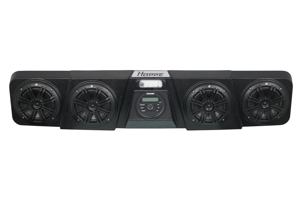 HOPPE HPEL-0114 Pioneer Marine Audio System with RGB LED Speakers and Bluetooth for Honda Pioneer 1000 Models