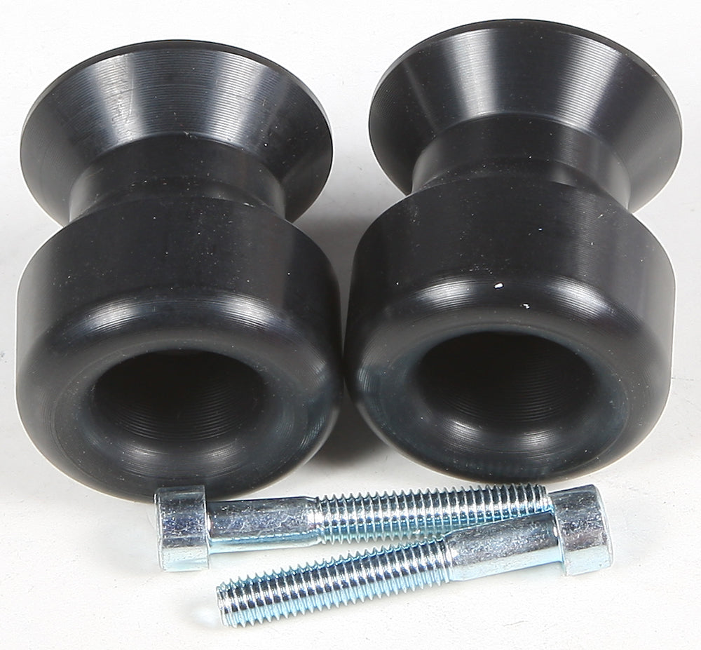 Shogun 701-0629 Black Swingarm Sliders for Yamaha XSR900 and FZ-09 Models