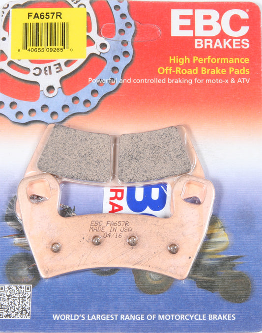 EBC Fa657R Sintered R Series Brake Pads for Polaris RZR 900 and S Models