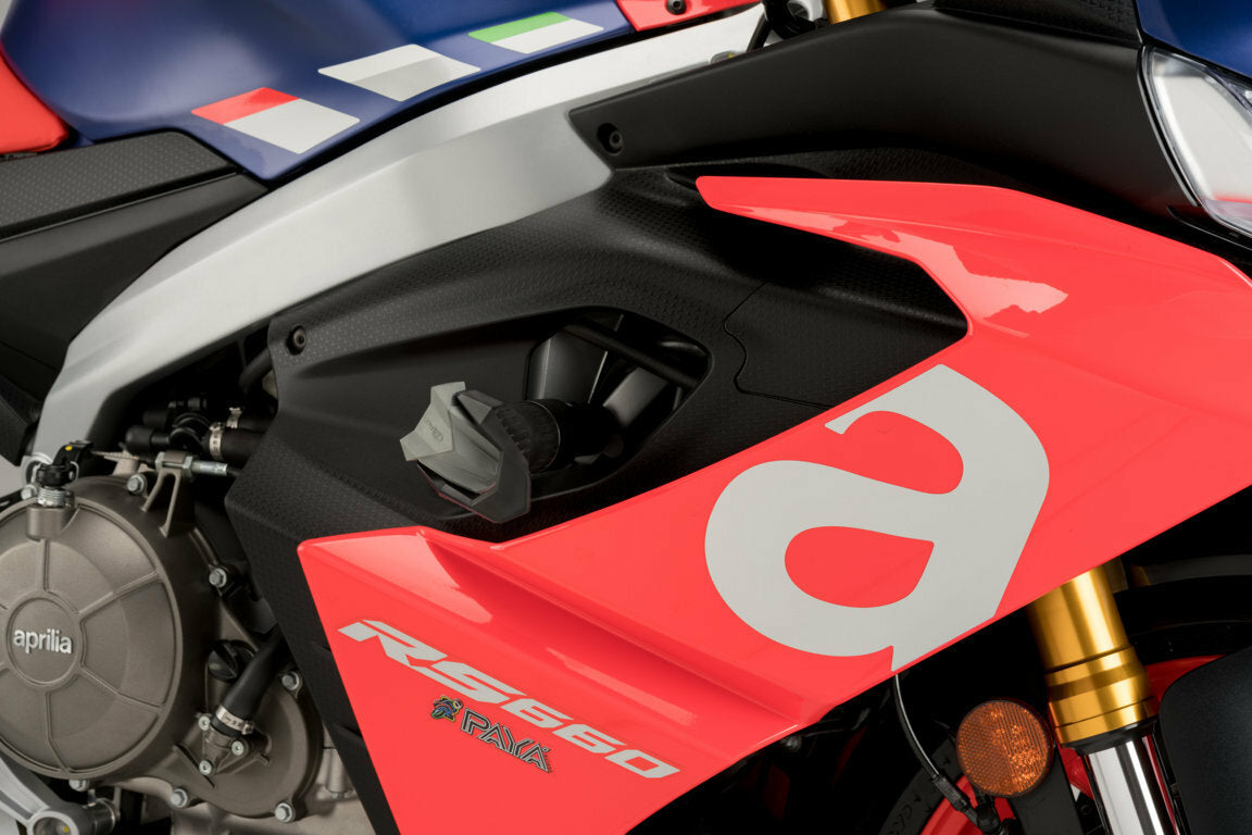 PUIG Frame Sliders R19 Black for Aprilia RS 660 (2021-2022)