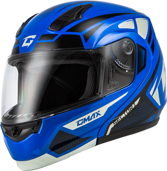 GMAX MD-04 Modular Helmet Blue/Black Small for Street Riding