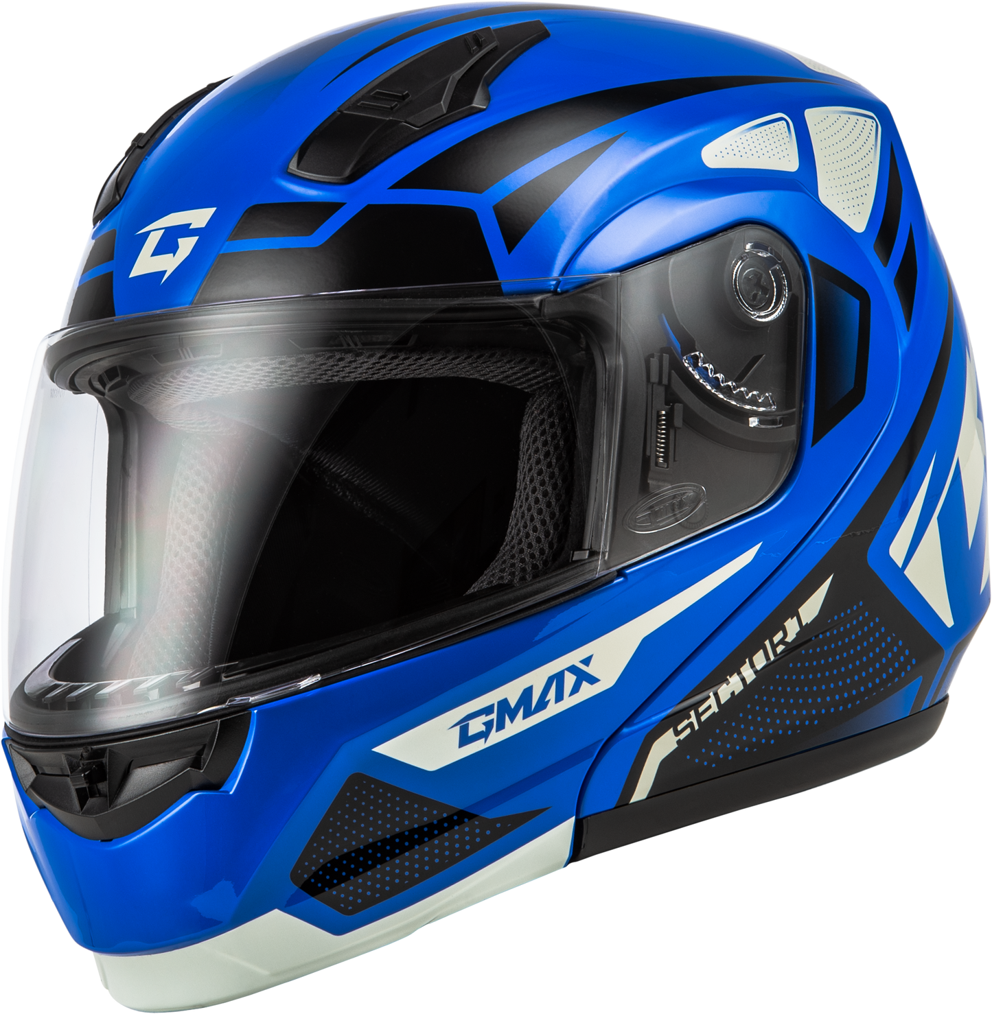 GMAX MD-04 Modular Helmet in Blue/Black – X-Large, Street Segment