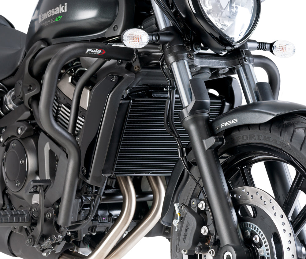 PUIG Engine Guards for Kawasaki EN650 Vulcan S - Black, Part Number 8544N