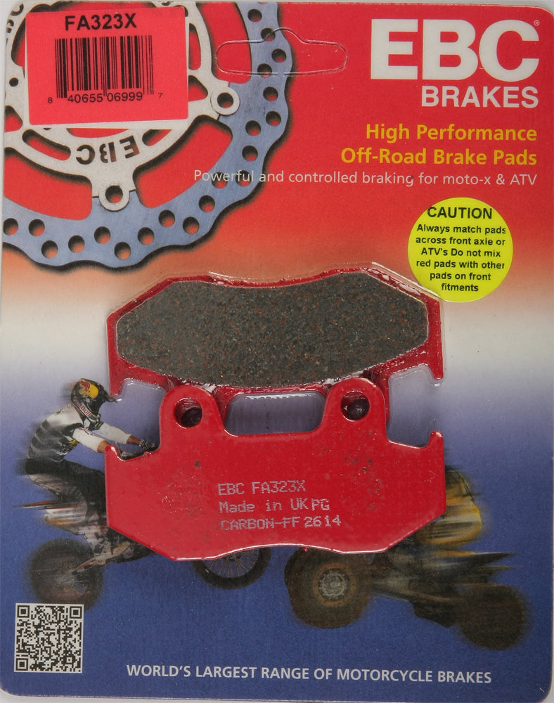 EBC FA323X Brake Pads for Yamaha YFZ450R and YFM700 Raptor ATV/UTV