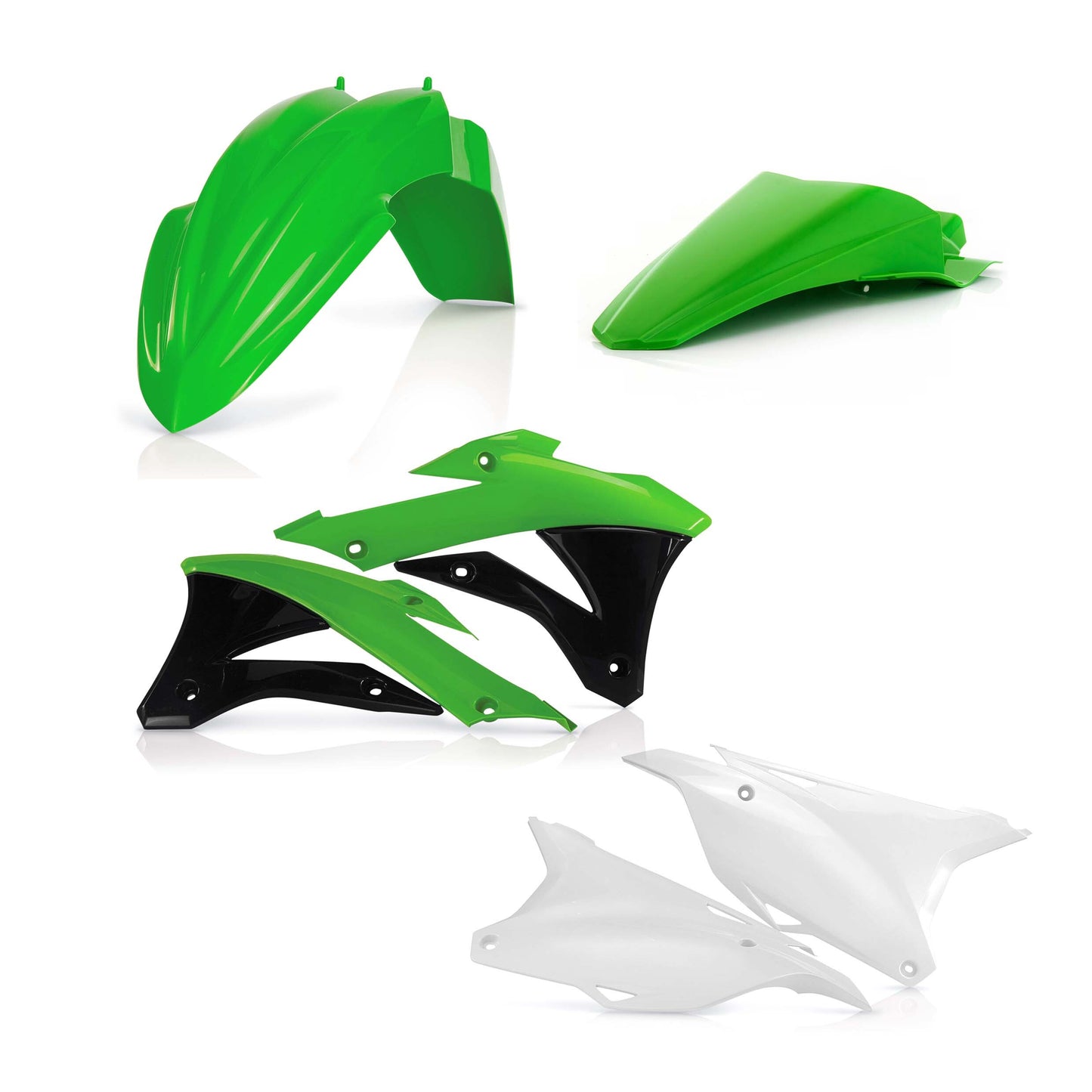 ACERBIS Plastic Body Kit for Kawasaki KX85 & KX100 (2014-2018) - Original Factory Shape Replacement Parts