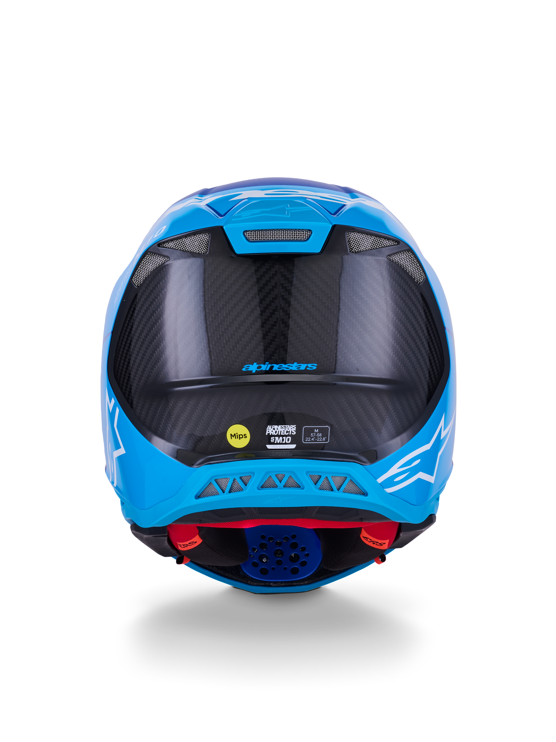 Alpinestars Supertech S M10 Flood Off-Road Helmet in Metallic Blue, Medium Blue, and Black – 2X-Large