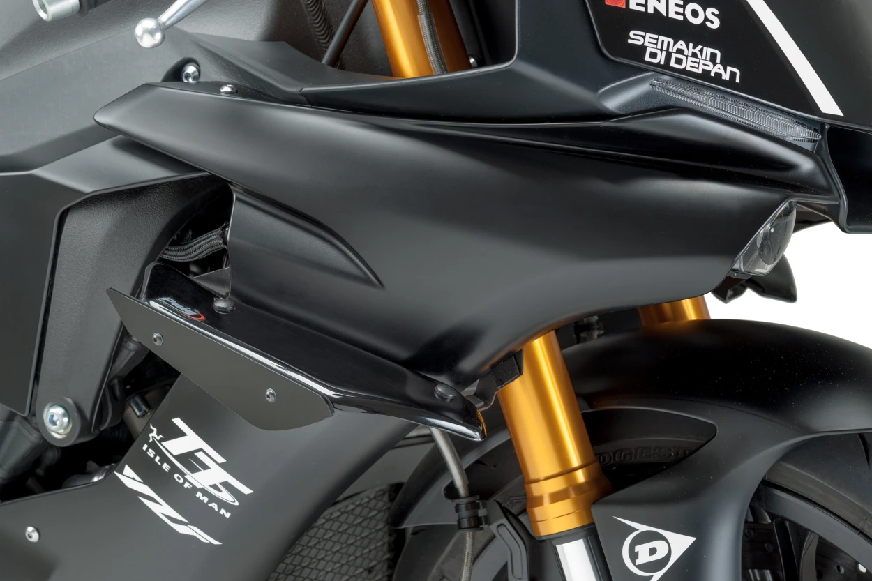 PUIG Sport Side Spoilers Black for Yamaha - Part Number 9766N