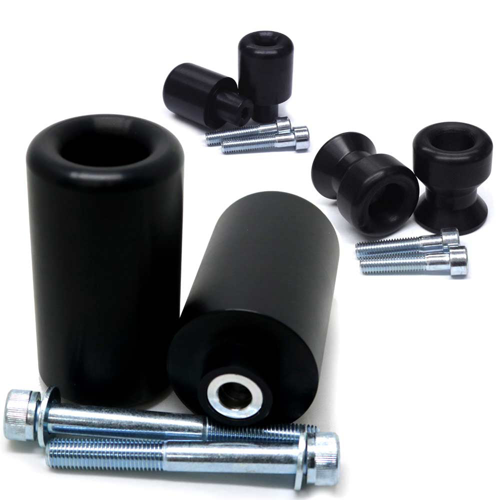 Shogun Motorsports Complete Slider Kit for Suzuki GSX-S1000 (Black) — One Year Free Replacement Parts Promotion