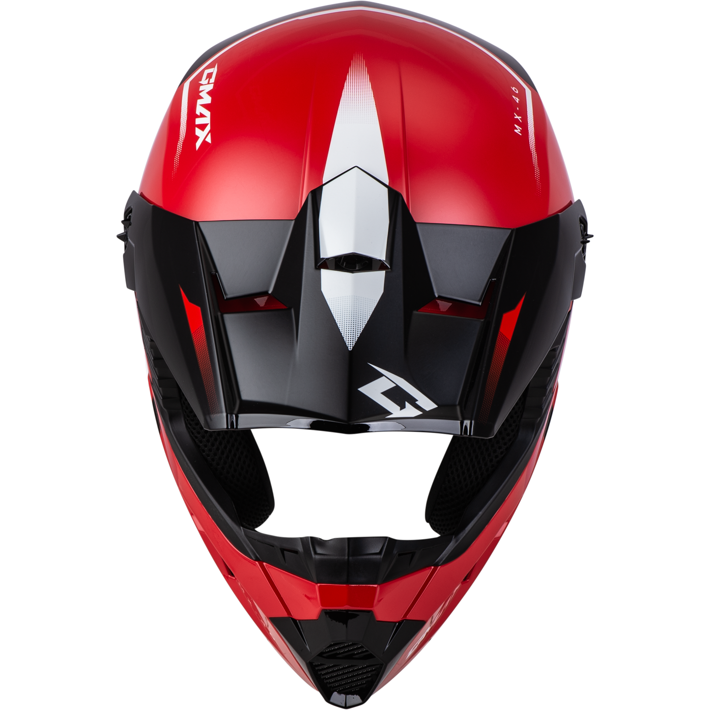 GMAX MX-46 Off-Road Helmet 2X-Large Red/Black/White with Ventilation and Removable Interior
