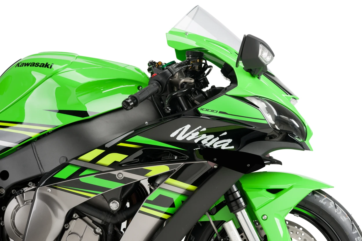 PUIG Sport Side Spoilers Black for Kawasaki - Part Number 9882N
