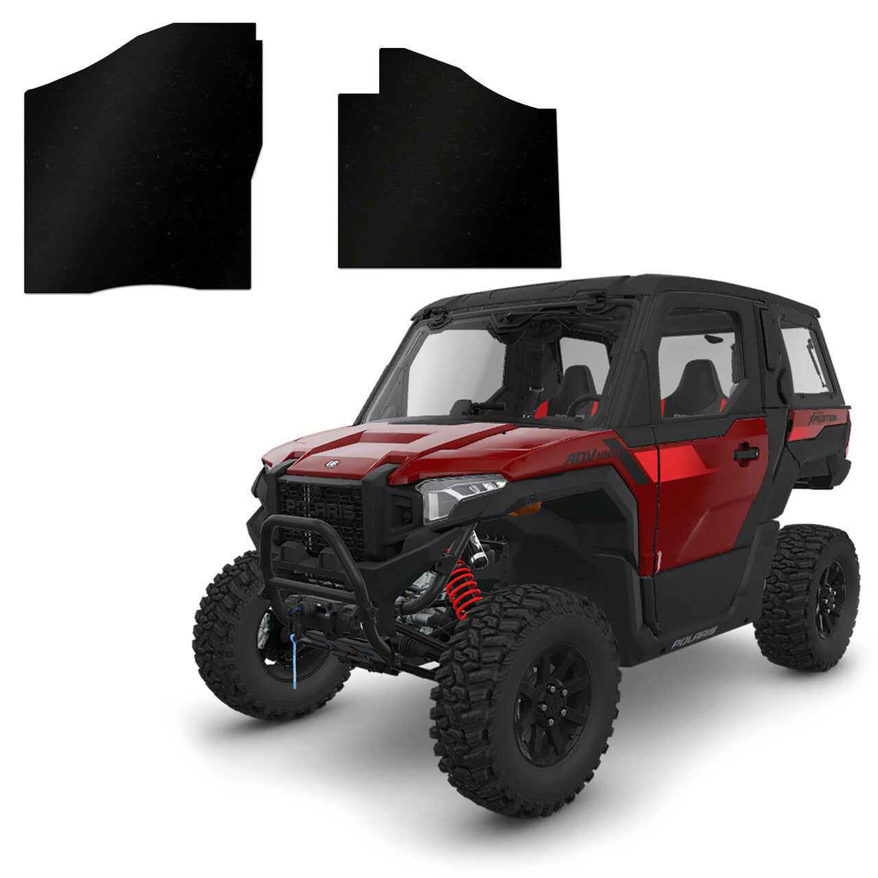 DEI Heavy-Duty Sound Deadening Floor Mat Set for ATV/UTV – 2 Piece Polished Design