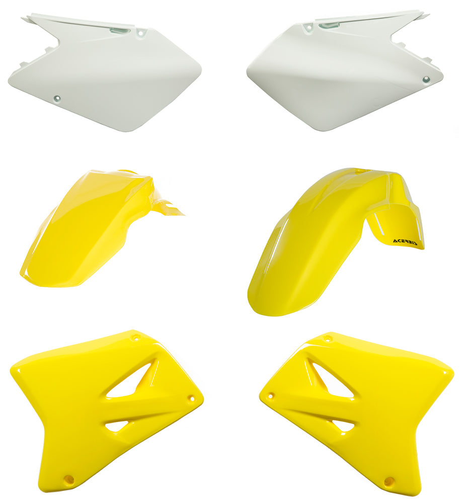 ACERBIS Plastic Body Kit for Suzuki RM250 and RM125 (2003-2008) in Yellow