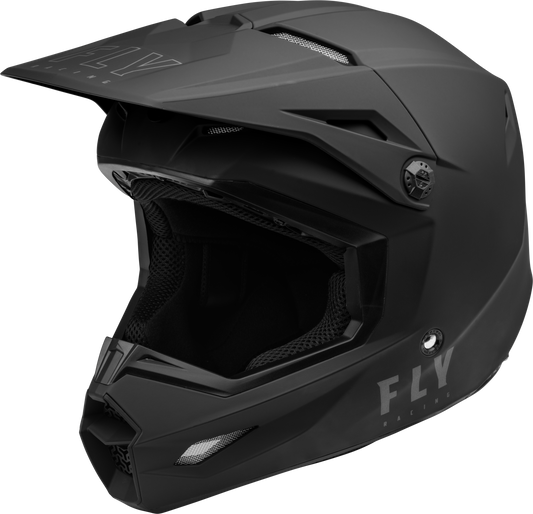Fly Racing Youth Kinetic Lite Offroad Helmet Matte Black, Youth Large (Part #73-3473YL)