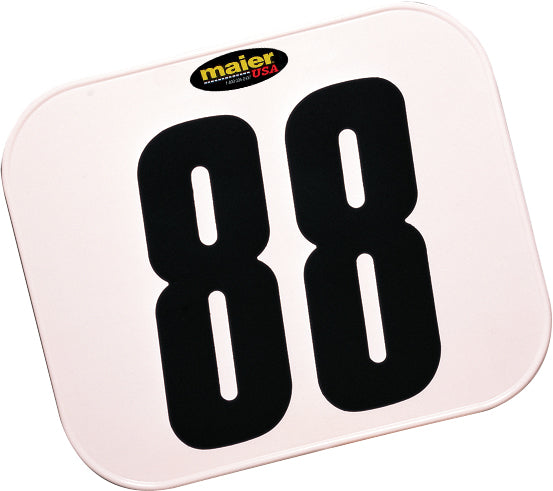 MAIER Rectangular Class C Plate (White) - Replacement ATV/UTV Number Plate