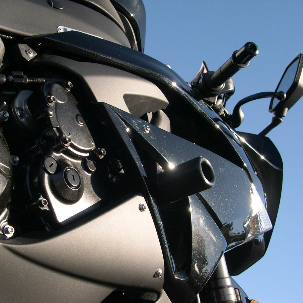 Shogun Motorsports Black Frame Sliders for Kawasaki ZX-6R 2009-2012 – Protective Body Guards with One-Year Free Replacement Program