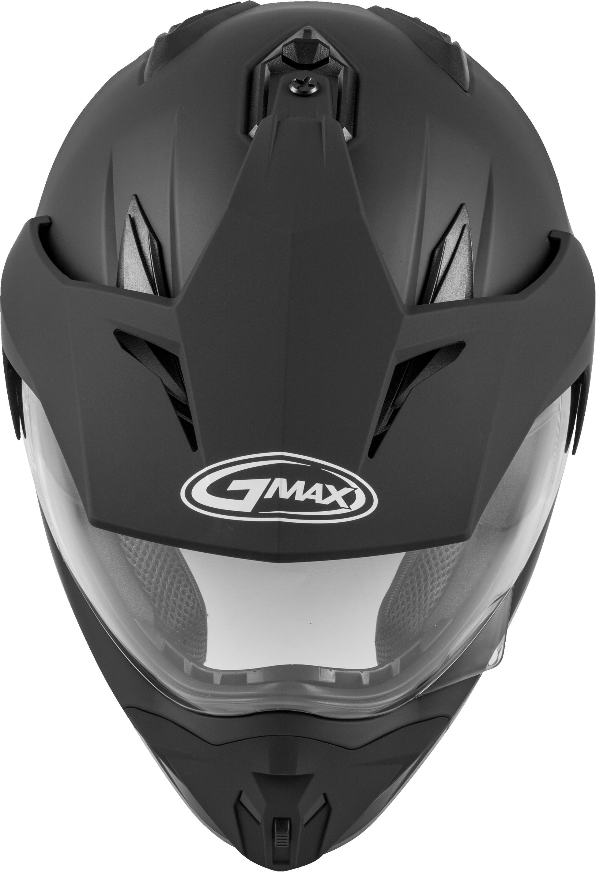 GMAX GM-11 Dual Sport Helmet Matte Black 2X-Large – Full-Face Street Motorcycle Helmet with Sun-Blocking Peak and Removable COOLMAX Interior