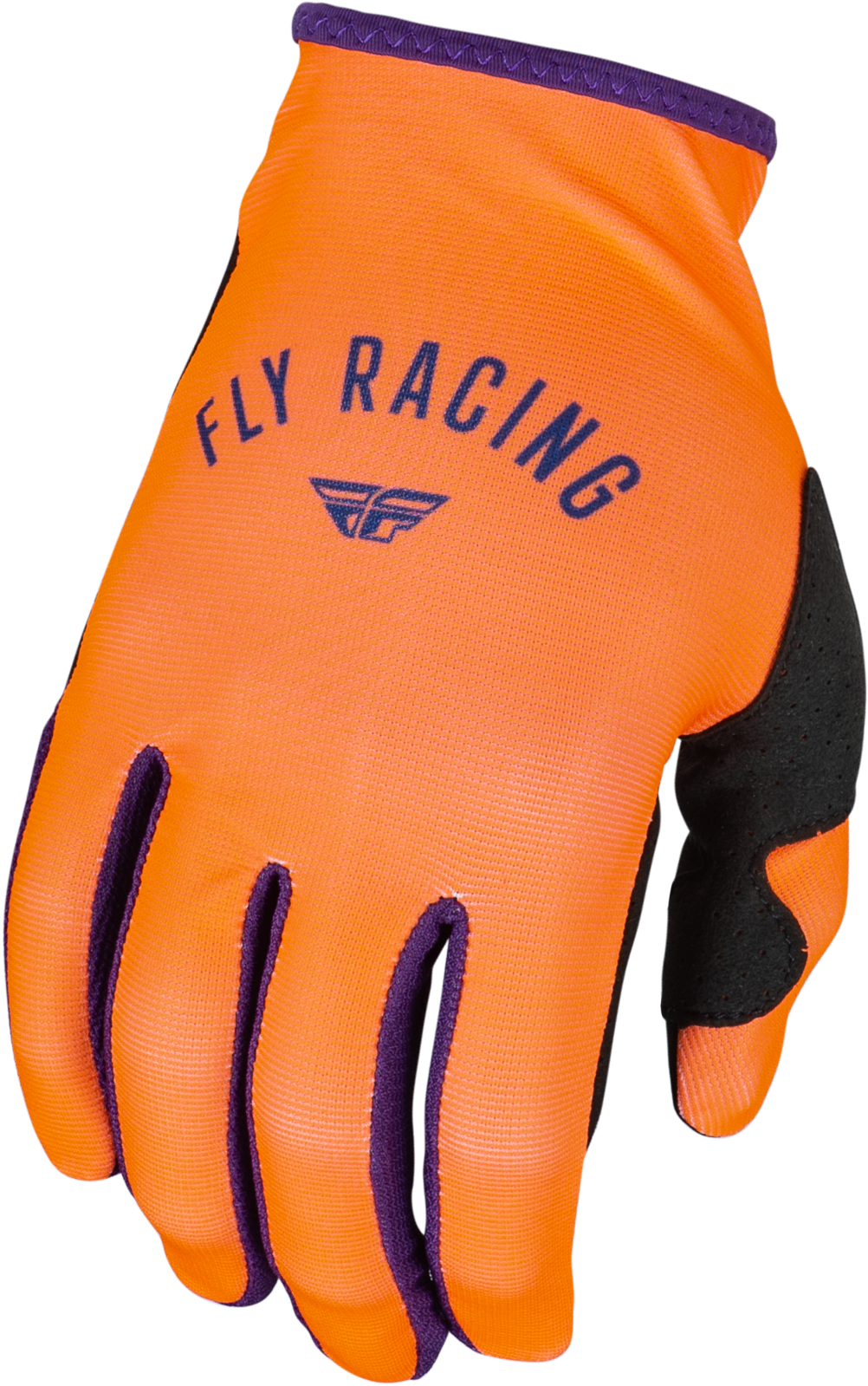 Fly Racing Women's Lite Gloves - Neon Coral and Deep Purple, Large