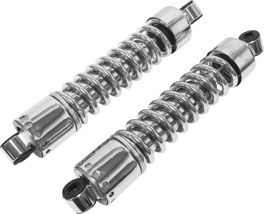 HardDrive 13.5-inch Chrome Replacement Shock with Short Cover for Harley Big Twins and Sportsters - Part 30-484