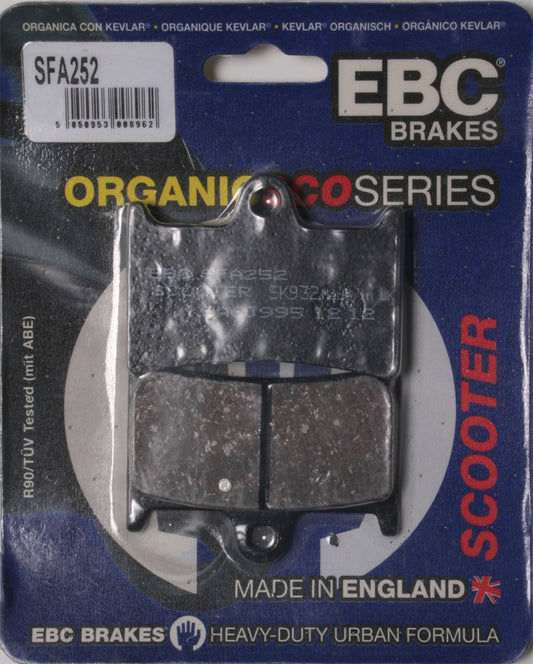 EBC Brake Pads SFA252 Organic for Yamaha XP500 TMAX Scooter