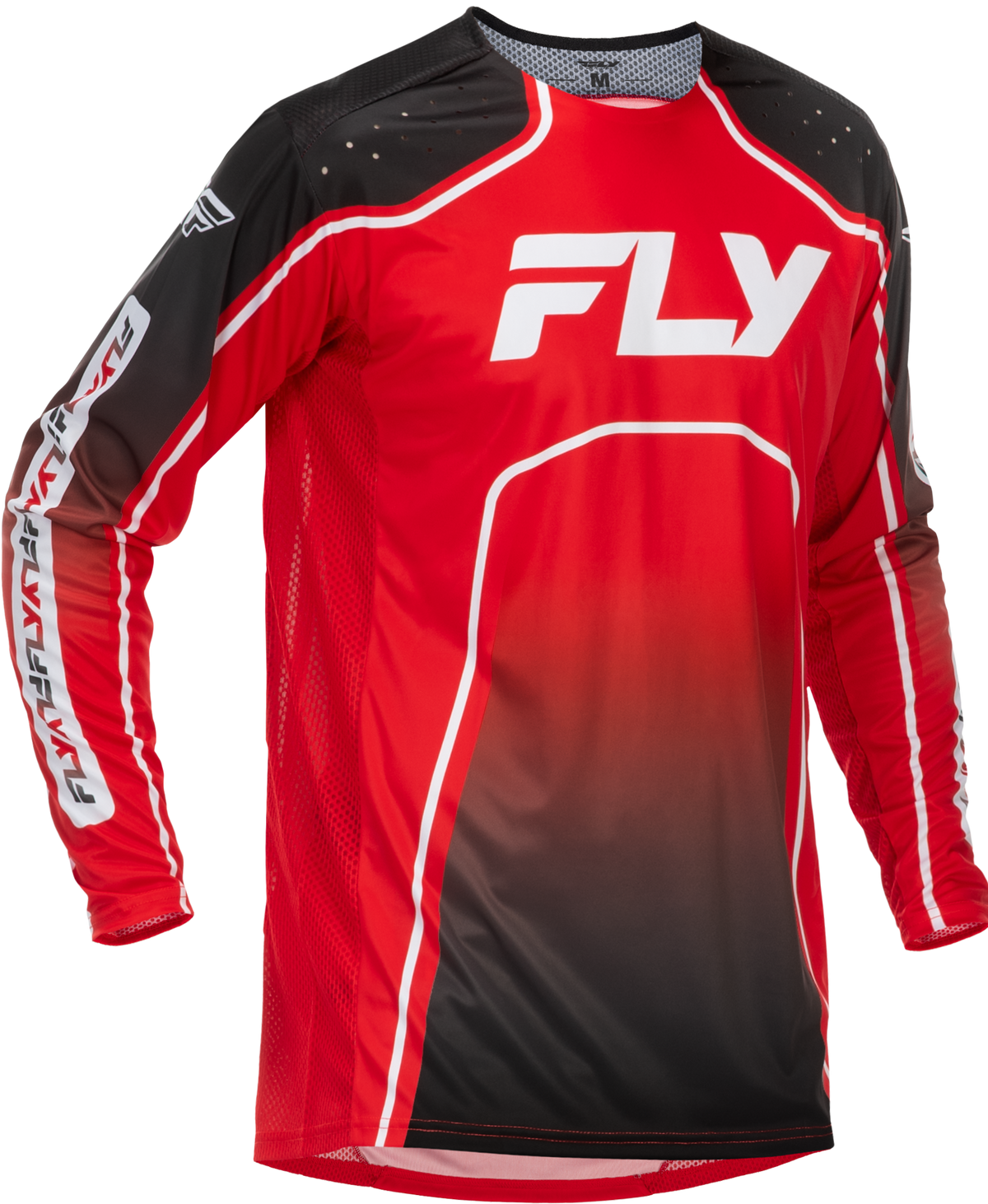 Fly Racing Rayce Bicycle Jersey for Men - Large Red, Black & White