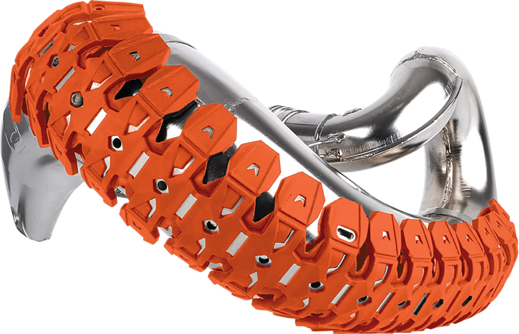 POLISPORT Armadillo Pipe Guard Orange for Offroad Motorcycles - Fits Yamaha YZ250X, KTM 150 XC, Husqvarna TX 300