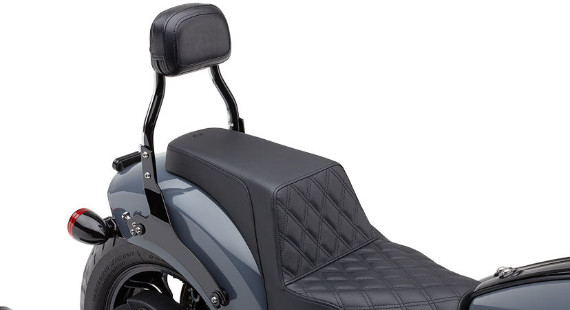 Cobra Detach Backrest Mini Black Chief 22-25 for V-Twin Bikes