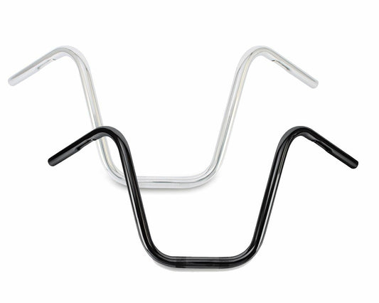 BURLY BRAND Narrow 12 inch Black Apehangers for Harley Davidson V-Twin Models Part B28-348