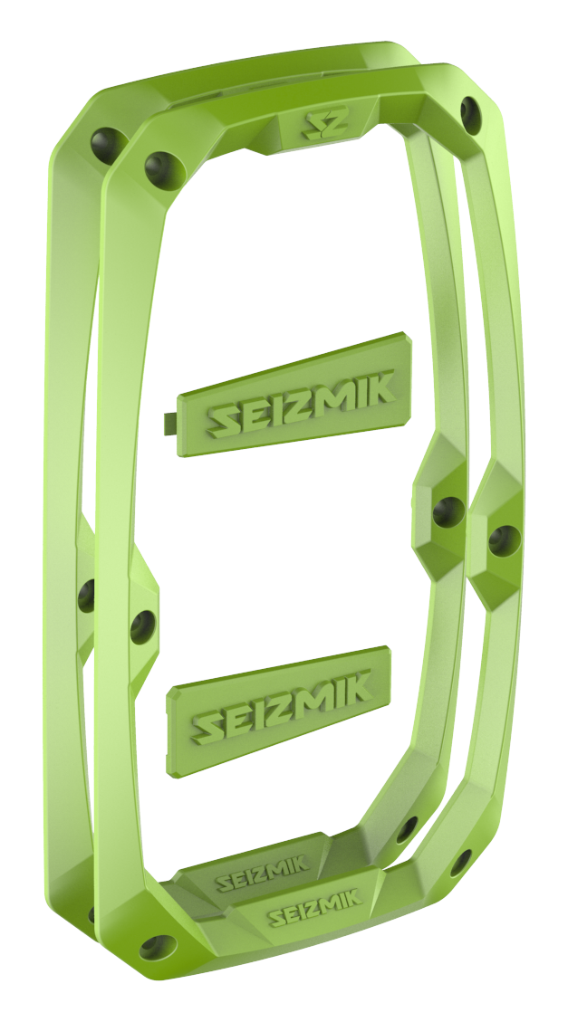 SEIZMIK Embark Mirror Green Trim Kit for ATV/UTV – Durable Impact-Resistant Safety Glass and 360° Rotation