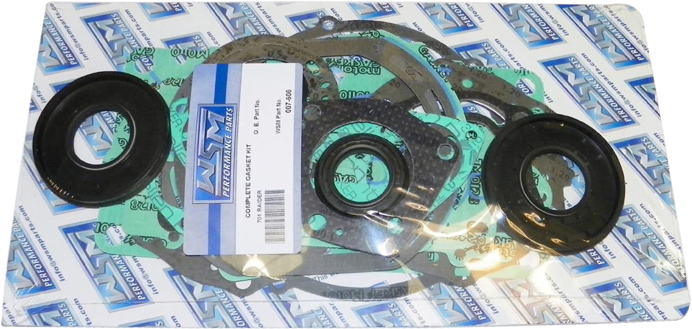 WSM Complete Engine Gasket Kit for Yamaha Watercraft Models - Part 007-606